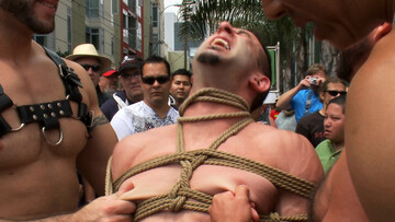 Stripping him nude and making him scream out in pain too