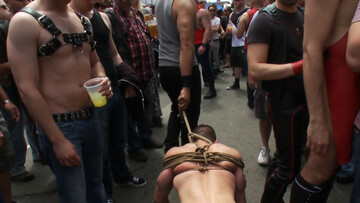 Stripping him nude and making him scream out in pain too