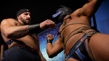 Travis Connor dominates slutty little creature, Pup Tyr