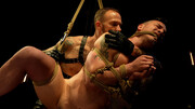 Naughty men play dirty maledom games in raw bondage seduction