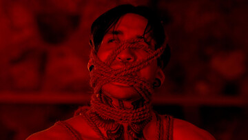 Hot Silent Hill-inspired BDSM scene with cuckolding