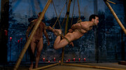 Bondage with ropes for Nick Moretti and Jason Miller