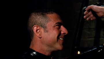 Naked male gets restrained and roughly stimulates in generous maledom