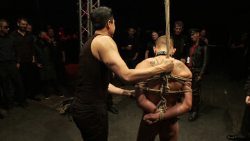 Halloween humiliation, his tight ass grips everything like a vice