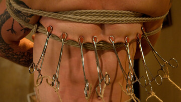 Kinky cop has a slutty bottom pulled apart and whipped