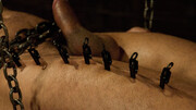 Chained male lets his horny master fool around in the kinkiest perversions
