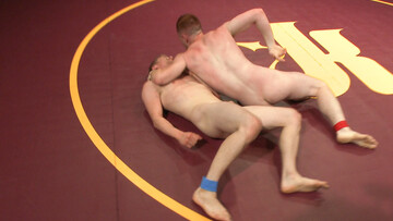 He takes dick like a sword swallower after the match