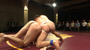 Wrestling match hotter than Satan’s jacuzzi... love it