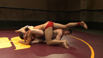 Seductive guys try mixing gay kinks with real wrestling