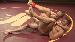 Wrestling match leads to restless anal perversions and hard wanking