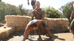 Stunning outdoor group sex in the sun for a pack of horny boys