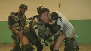Army men pose hot on erotic group fuck