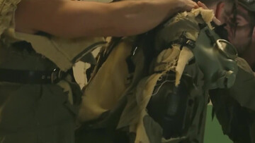 Army men pose hot on erotic group fuck