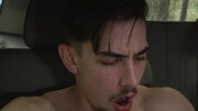 Dashing lads fuck on the backseat in excellent positions