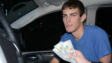 Cash-strapped slut gets fucked on all fours for money