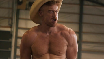 Cowboys with hard dicks are going to fuck in a hangar