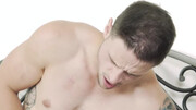 Muscular DILF ass fucks his stepson after the young lad throats his cock