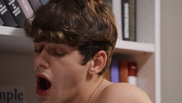 Twink gets a rimjob so deep he speaks in tongues