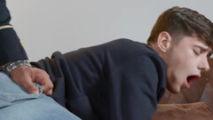 Erotic gay porn with a twink that can't get enough of this big dick