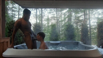 Twink gets a face-fuck so fierce his nose becomes BBC stamp