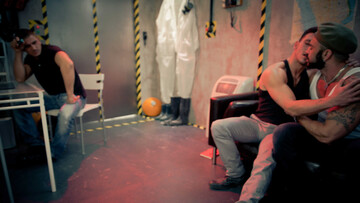 End of times with three guys who enjoy hardcore fucking