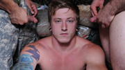 Threesome with sexy soldiers who get off with anal