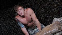 Threesome with sexy soldiers who get off with anal