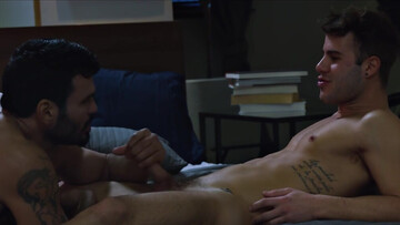 Sex Gods enjoying hot oral and sloppy action at night