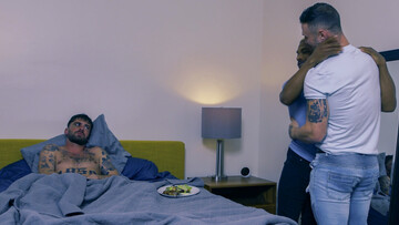 Insolent bulls ass fuck the same guy and record their actions in flawless scenes