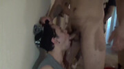 Cum and dick won't be swapped, there's only one slut gangbanged