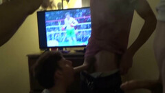 Dudes watch manly sports and fuck gay ass as well
