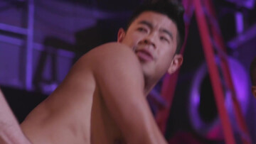 Appealing men swap places and positions in serious gay foursome